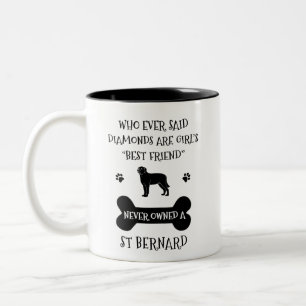 Tasse 2 Couleurs Meilleur ami de Saint Bernard Dog