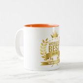Tasse 2 Couleurs Meilleur Ami du monde pour l'or amusant (Devant gauche)