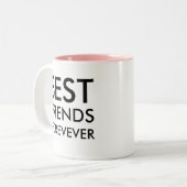 Tasse 2 Couleurs Meilleur ami pour toujours | Cadeau d'amitié (Devant gauche)