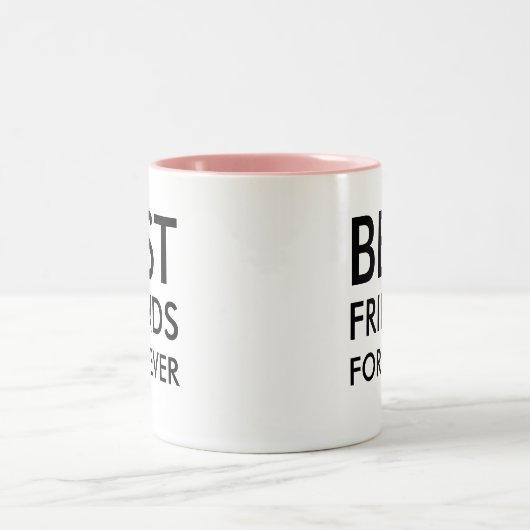 Tasse 2 Couleurs Meilleur ami pour toujours | Cadeau d'amitié (Centre)