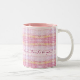 Tasse 2 Couleurs Meilleur Amis Designer Pink Plaid Musique