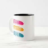 Tasse 2 Couleurs Meilleur architecte jamais (Devant gauche)