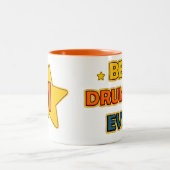 Tasse 2 Couleurs Meilleur batteur (Centre)
