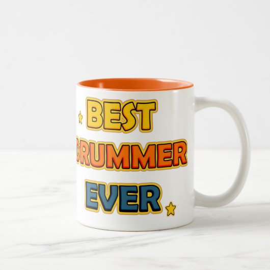 Tasse 2 Couleurs Meilleur batteur (Droit)