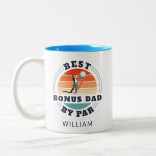 Tasse 2 Couleurs Meilleur Bonus Papa Retro Fête des pères Golf Love
