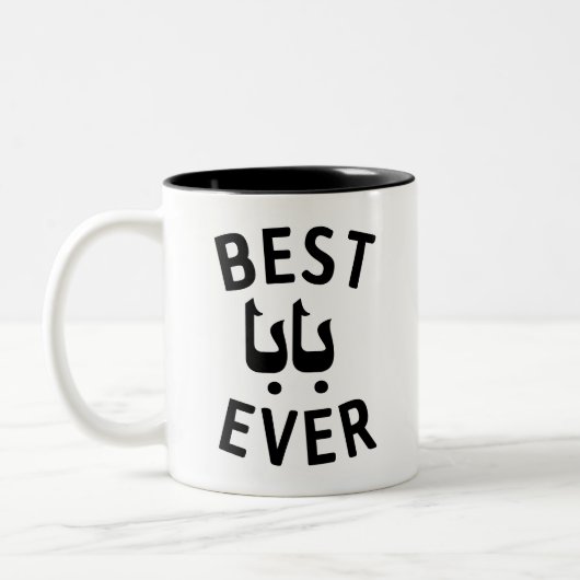 Tasse 2 Couleurs Meilleur cadeau Baba Ever pour père arabe (Gauche)