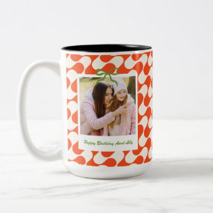 Tasse 2 Couleurs Meilleur cadeau d'anniversaire de tante personnali