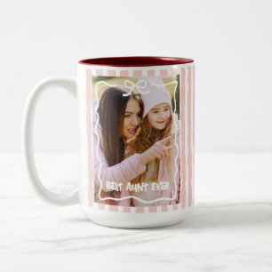 Tasse 2 Couleurs Meilleur cadeau d'anniversaire de tante personnali