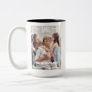 Tasse 2 Couleurs Meilleur cadeau de fête des mères et d'anniversair