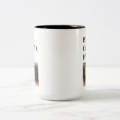 Tasse 2 Couleurs Meilleur Chat Papa Jamais Photo (Centre)