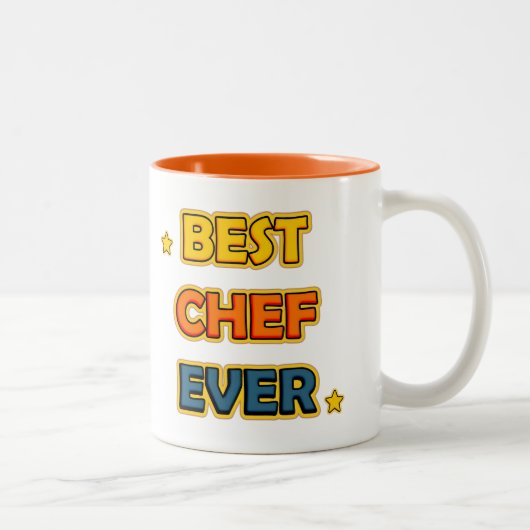 Tasse 2 Couleurs Meilleur chef (Droit)