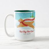 Tasse 2 Couleurs Meilleur Chien Papa Golden Retriever Snowden Chris (Gauche)