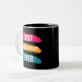 Tasse 2 Couleurs Meilleur comptable (Devant gauche)