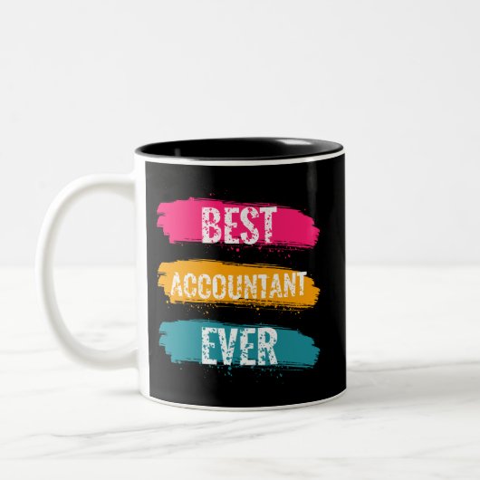 Tasse 2 Couleurs Meilleur comptable (Gauche)