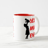 Tasse 2 Couleurs Meilleur Conception De Musique De Maman (Devant droit)