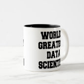 Tasse 2 Couleurs Meilleur Data Scientist du monde (Devant droit)