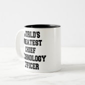 Tasse 2 Couleurs Meilleur Directeur Technologique (Devant gauche)
