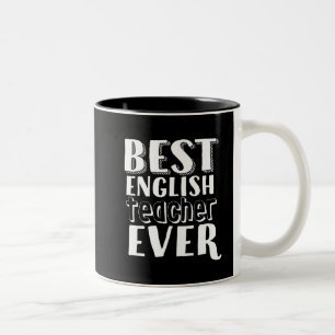 Tasse 2 Couleurs Meilleur Enseignant Anglais Ever Enseignant Jour C