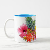 Tasse 2 Couleurs Meilleur Enseignant De Classe Fleurs Hawaiiennes M (Gauche)