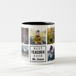 Tasse 2 Couleurs Meilleur Enseignant Jamais Photo Musique Personnal