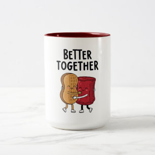 Tasse 2 Couleurs Meilleur Ensemble Cacahuète et Gelée