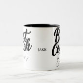 Tasse 2 Couleurs Meilleur Entraîneur Jamais Personnalisé Appréciati (Centre)