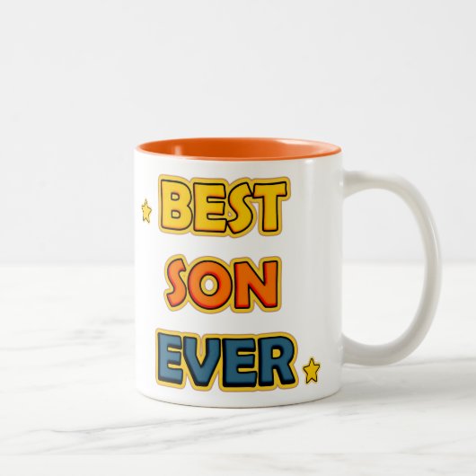 Tasse 2 Couleurs Meilleur fils (Droit)