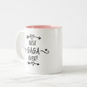 Tasse 2 Couleurs Meilleur Gaga jamais vu (Devant gauche)