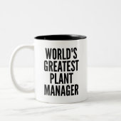 Tasse 2 Couleurs Meilleur gestionnaire de Plantes dans le monde (Gauche)