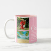 Tasse 2 Couleurs Meilleur Grand-Mère Définition 4 Collage Photo (Gauche)