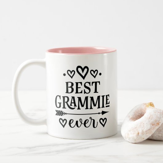 Tasse 2 Couleurs Meilleur Grand-Mère jamais (Avec donut)