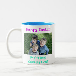 Tasse 2 Couleurs Meilleur grand-père de Pâques pour les petits en
