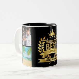 Tasse 2 Couleurs Meilleur Grand-Père Papi Grand-père Photo du Monde