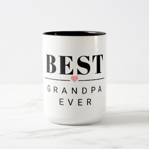 Tasse 2 Couleurs Meilleur grand-père que jamais noir et blanc