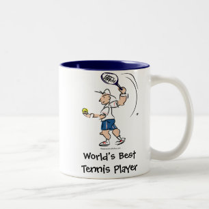 Tasse 2 Couleurs Meilleur joueur de tennis du monde Cadeau de tas