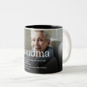 Tasse 2 Couleurs Meilleur Jour Grand-mère Définition Photo (Devant droit)