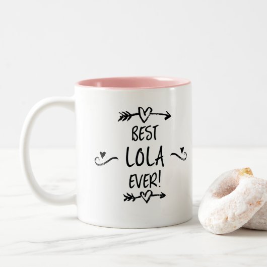 Tasse 2 Couleurs Meilleur Lola (Avec donut)
