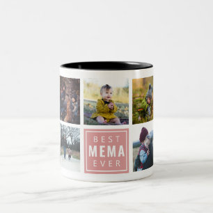 Tasse 2 Couleurs Meilleur MEMA Jamais Photo Musique Personnalisée
