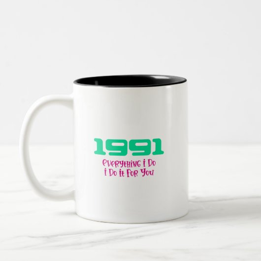 Tasse 2 Couleurs Meilleur morceau de 1991 (Gauche)