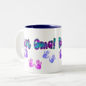 Tasse 2 Couleurs Meilleur Oma badine des cadeaux d'impression de (Devant gauche)