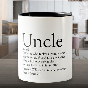 Tasse 2 Couleurs Meilleur Oncle du Monde, Définition Moderne de Ton