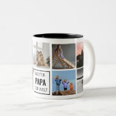 Tasse 2 Couleurs Meilleur papa du monde (Devant droit)