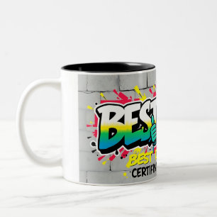 Tasse 2 Couleurs Meilleur Papa du Monde – Édition Graffiti Urbain