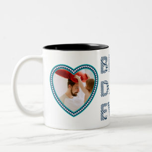 Tasse 2 Couleurs Meilleur Papa du Monde, Joyeuse 1ère Fête des Père