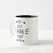 Tasse 2 Couleurs Meilleur Papa jamais (Devant gauche)