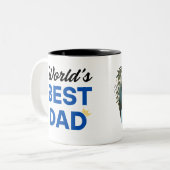 Tasse 2 Couleurs Meilleur papa MugMug du monde (Devant gauche)