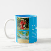 Tasse 2 Couleurs Meilleur papa papa père Définition 4 Photo Sky Blu (Gauche)