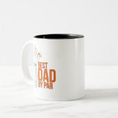 Tasse 2 Couleurs Meilleur papa par rapport (Devant gauche)