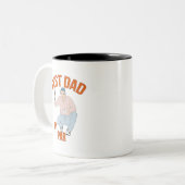 Tasse 2 Couleurs Meilleur papa par rapport (Devant gauche)