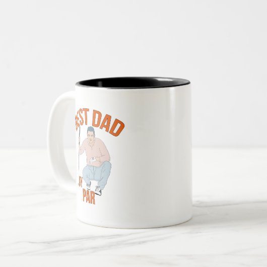 Tasse 2 Couleurs Meilleur papa par rapport (Devant gauche)